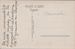 Egypt Cairo Entrance to the Cheops Pyramid Vintage RPPC C141