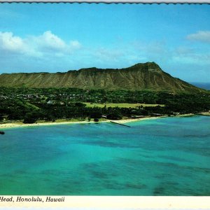 c1970s Honolulu, HI Diamond Head Extinct Volcano Birds Eye Waikiki 4x6 PC M10