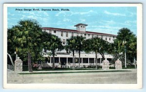 DAYTONA BEACH, Florida FL ~ Roadside PRINCE GEORGE HOTEL c1920s Postcard