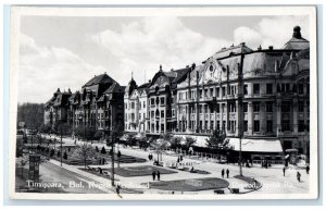 Timisoara Romania RPPC Photo Postcard Bul. Regele Ferdinand 1966 Vintage