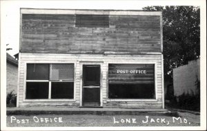 Lone Jack Jackson County Missouri MO Post Office Real Photo Postcard