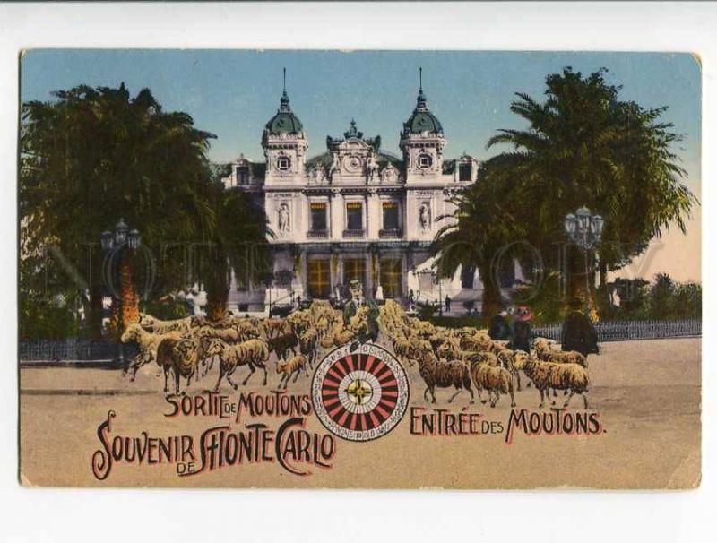 262148 MONACO Souvenir de MONTE CARLO casino satire Rams OLD