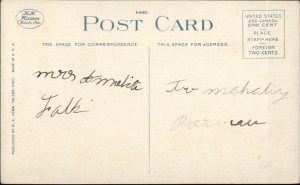 Kalamazoo MI MCRR Train Depot Station Interurban Station Split View Postcard 