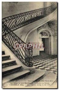 Postcard Abbey of Saint Wandrille The cells stairs