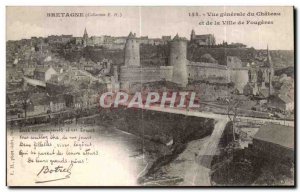 Postcard Ancient Britain General view of the Chateau and the Town of Fougeres