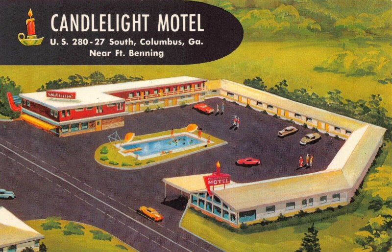 Postcard Candlelight Motel in Columbus, Georgia~129623