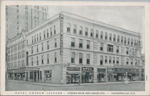 Postcard Hotel Andrew Jackson Jacksonville FL 1938