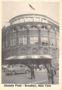 Ebbetts Field, printed 1978, non postcard backing Brooklyn, NY, USA Basebal S...