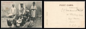 British India Antique Vintage Post Card Sugar cane Juice press