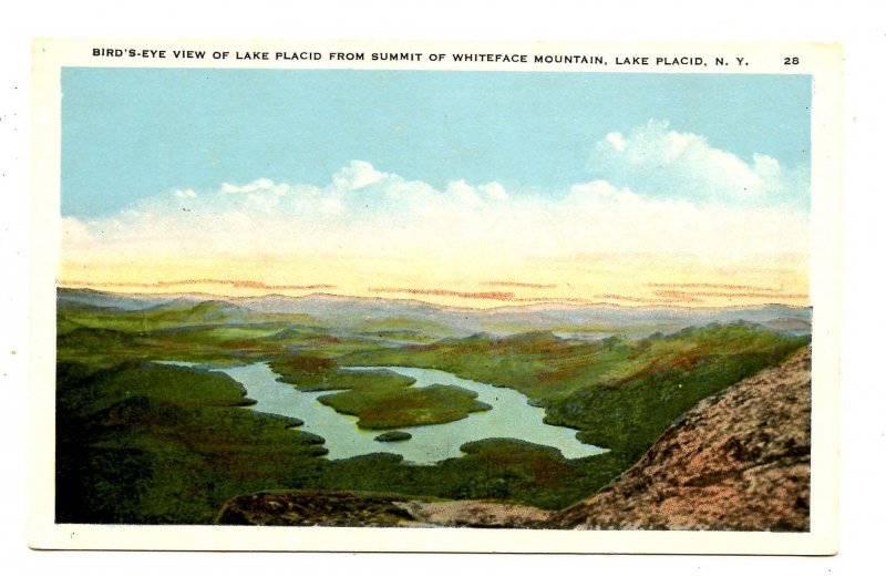 NY - Lake Placid as Viewed from Summit of Whiteface Mountain