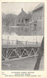 Springfield Massachusetts Flood Scene Multiview Antique Postcard K83982