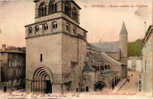 CPA ÉPINAL Tour carree de l'Église (401499)