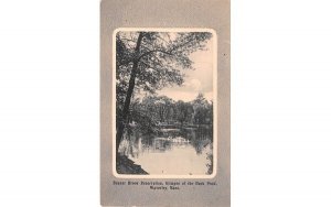 Beaver Brook Reservation in Waverley, Massachusetts Glimpse of the Duck Pond.