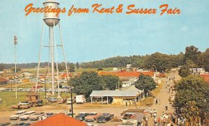 HARRINGTON DELAWARE KENT & SUSSEX FAIR & CHURCH GROUPING OF 3 POSTCARDS (1960s)