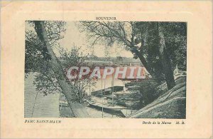 Postcard Old Park Saint Maur Banks of the Marne