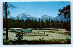 GRAND TETON NATIONAL PARK, WY Wyoming ~ COLTER BAY Trailer Area c1950s Postcard