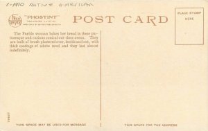 New Mexico Baking Bread Tesuque Detroit Publishing C-1910 Postcard 21-11428