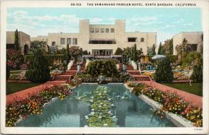 The Samarkand Persian Hotel Santa Barbara CA California c1930 Postcard E56