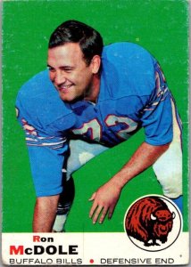 1969 Topps Football Card Ron McDole Buffalo Bills sk5428