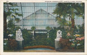 Chicago IL, Illinois - Interior of Conservatory at Garfield Park - pm 1920 - WB