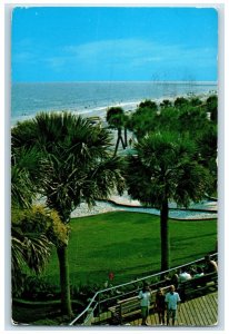 c1960's Greetings From Myrtle Beach South Carolina SC White Sandy Beach Postcard