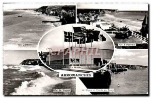 Modern Postcard Arromanches General view View of & # 39ensemble Tank Tank wav...