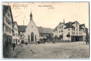 1907 Buildings View in Bad Hersfeld Am Brink Germany Antique Posted Postcard