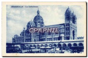 Old Postcard Marseille La Cathedrale