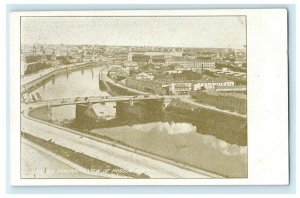 c1900 Panoramic View of Moscow Russia Unposted Antique Augusta Maine ME Postcard