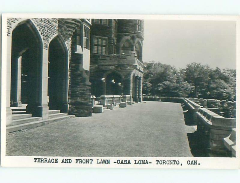 Old rppc FRONT LAWN AT CASA LOMA Toronto ON o1539