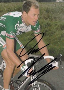 Thor Hushovd Norwegian Cycling Cyclist Champion Hand Signed Card Photo