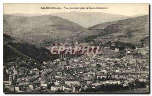 Old Postcard Tarare Vue Generale (taking St. Madeleine)