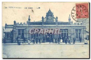 Old Postcard Vincennes La Gare