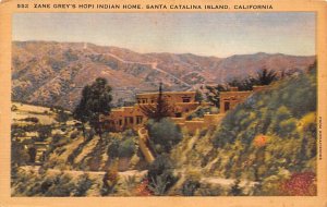 Zane Grey's Hopi Indian Home Santa Catalina Island, California USA