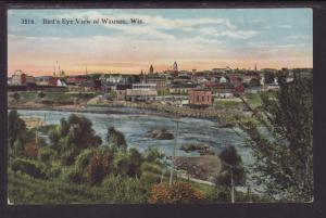 Bird's Eye View,Wausau,WI Postcard