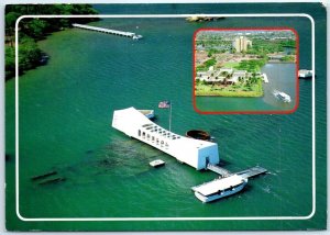 Postcard - The USS Arizona Memorial at Pearl Harbor, Hawaii, USA