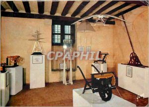 Modern Postcard Loire Valley Amboise (Indre et Loire) Manoir du Clos Luce Leo...