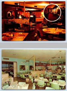 2 Postcards DAYTONA BEACH, Florida FL ~ Roadside KAY'S RESTAURANT c1960s