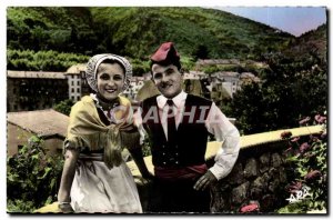 In Catalan country - Couple - Folklore - Costomes - Old Postcard