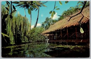 Honolulu Hawaii 1960s Postcard The Willows Restaurant on Hausten Street