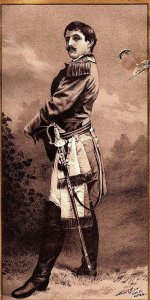 1880's Victorian Card Frederick Paulding As Col. Morier In Lady Of Lyons &O