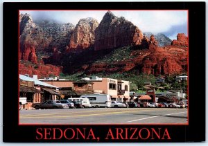 Postcard - Uptown Sedona on Highway 89A - Sedona, Arizona