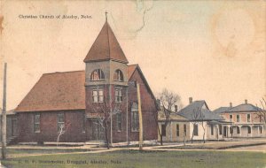 Ainsley Nebraska Christian Church Vintage Postcard AA56122