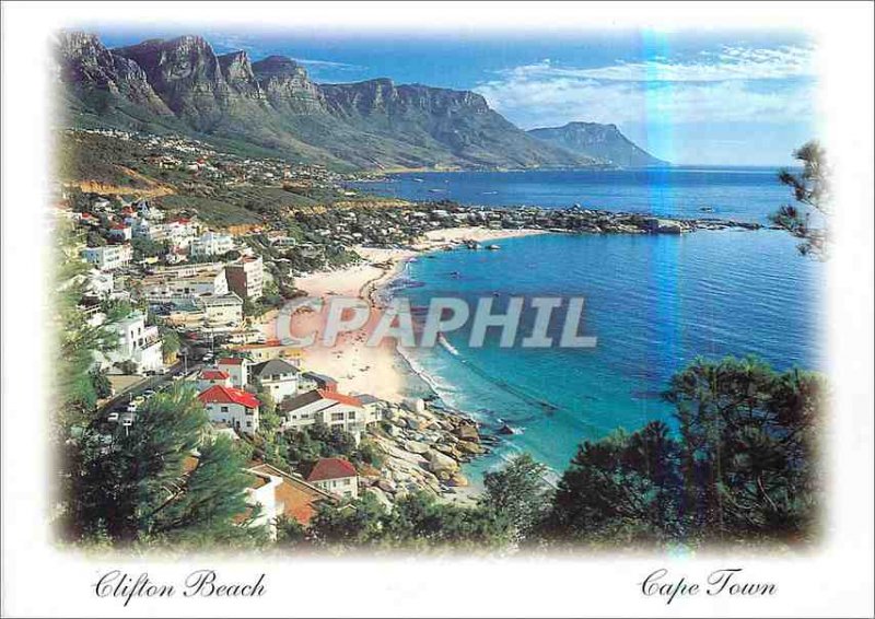 Modern Postcard Clifton Beach Cape Town South Africa