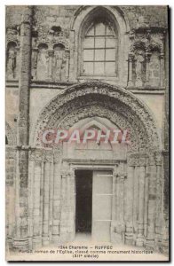 Old Postcard Charente Ruffec Portall novel by & # 39Eglise