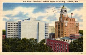Minnesota Rochester New Mayo Clinic Building and Old Mayo Clinic Building 195...