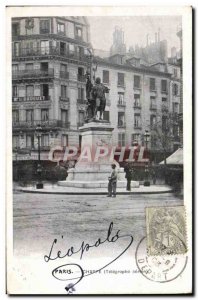 Old Postcard Paris Telegraphe Chappe aerial