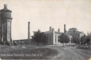 Sioux Falls South Dakota Penitentiary Exterior View Antique Postcard J59596