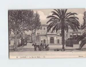 Postcard Le Rue des Belges Cannes France