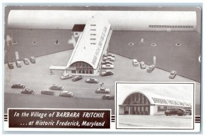 1954 In The Village of Barbara Fritche at Historic Frederick MD Postcard